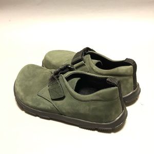 Betula Birkenstock Green Leather Slip On Shoes 8